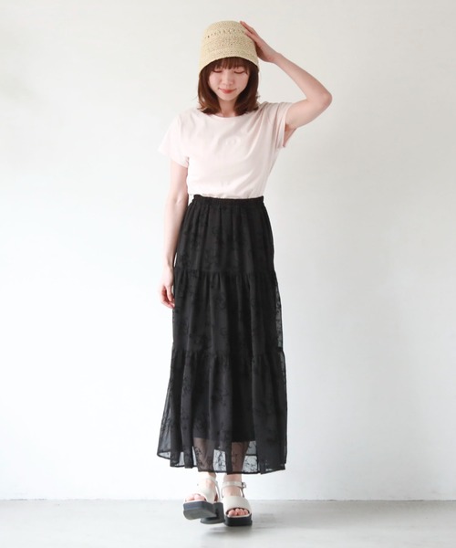 archives(アルシーヴ)の「刺繍チビTee(Tシャツ/カットソー・レディース・ピンク/ミント/ブラック/オフホワイト/チャコールグレー・MEDIUM)」の16枚目の写真