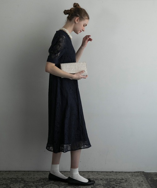 BONLECILL noir（ボンルシールノワール）の「【BONLECILL noir】ツイストデザインパールネックレス/チョーカー（チョーカー・レディース・オフホワイト・FREE）」の7枚目の写真