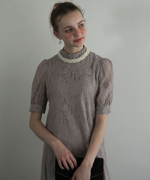 BONLECILL noir（ボンルシールノワール）の「【BONLECILL noir】ツイストデザインパールネックレス/チョーカー（チョーカー・レディース・オフホワイト・FREE）」の8枚目の写真