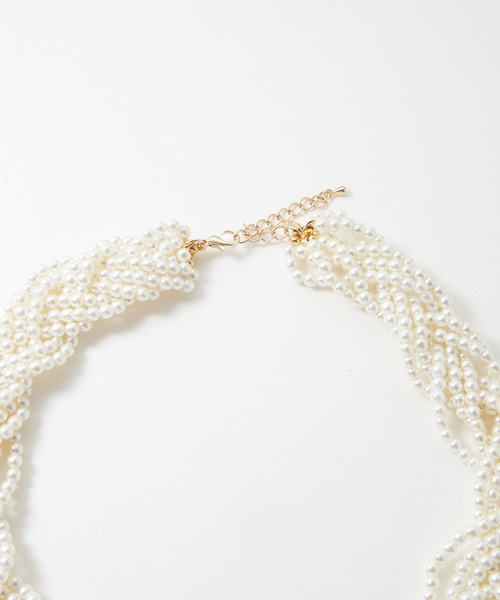 BONLECILL noir（ボンルシールノワール）の「【BONLECILL noir】ツイストデザインパールネックレス/チョーカー（チョーカー・レディース・オフホワイト・FREE）」の18枚目の写真