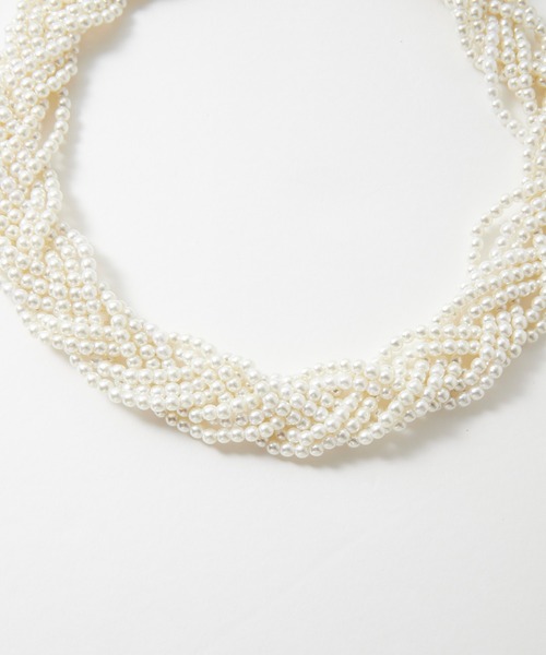 BONLECILL noir（ボンルシールノワール）の「【BONLECILL noir】ツイストデザインパールネックレス/チョーカー（チョーカー・レディース・オフホワイト・FREE）」の19枚目の写真