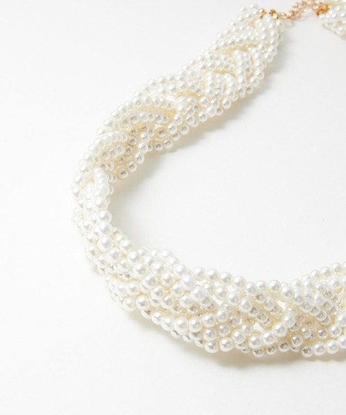 BONLECILL noir（ボンルシールノワール）の「【BONLECILL noir】ツイストデザインパールネックレス/チョーカー（チョーカー・レディース・オフホワイト・FREE）」の21枚目の写真