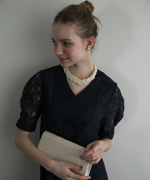 BONLECILL noir（ボンルシールノワール）の「【BONLECILL noir】ツイストデザインパールネックレス/チョーカー（チョーカー・レディース・オフホワイト・FREE）」の22枚目の写真