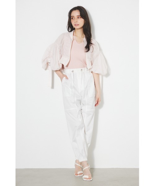 rienda（リエンダ）の「ボリュームチュールショートブルゾン（ブルゾン・レディース・ピンク/ホワイト/ブラック・FREE）」の11枚目の写真