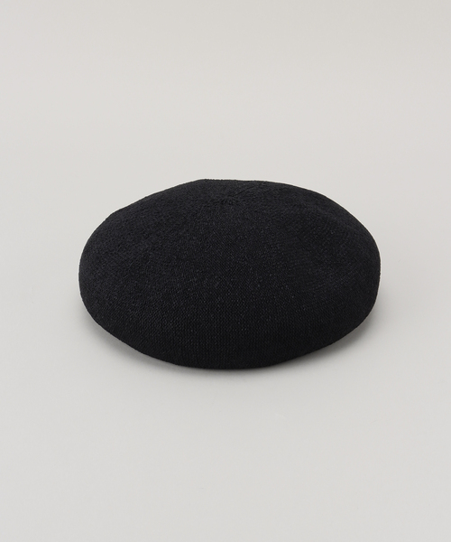 KIJIMA TAKAYUKI(キジマ タカユキ)の「【KIJIMA TAKAYUKI/キジマタカユキ】KNIT BERET:帽子(ハンチング/ベレー帽・レディース・ブラック・FREE)」の1枚目の写真