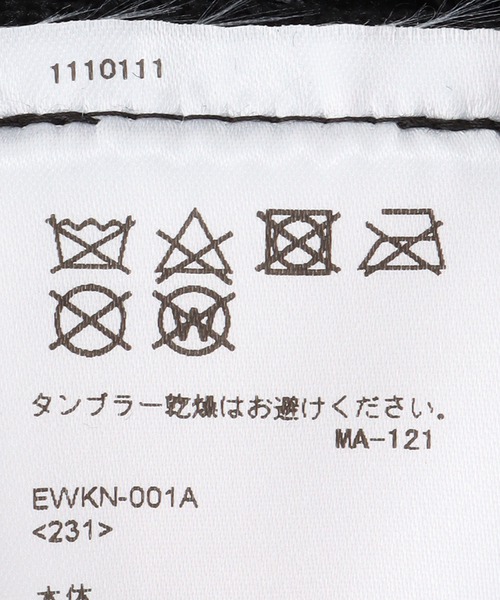 KIJIMA TAKAYUKI(キジマ タカユキ)の「【KIJIMA TAKAYUKI/キジマタカユキ】KNIT BERET:帽子(ハンチング/ベレー帽・レディース・ブラック・FREE)」の6枚目の写真