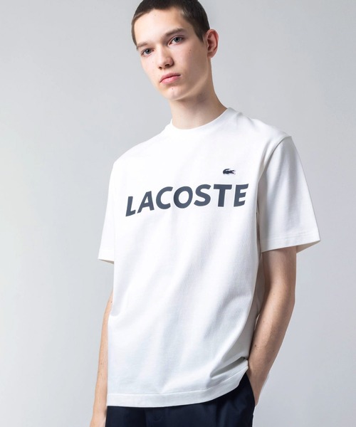 LACOSTE(ラコステ)の「ヘビーウェイトブランドネーム ラバープリント ロゴ半袖Tシャツ(Tシャツ/カットソー・メンズ・ブラック/ネイビー/オフホワイト/グレー/ダークブルー/キナリ/ダークアッシュ・5/2/4/3)」の15枚目の写真