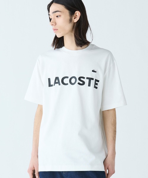 LACOSTE(ラコステ)の「ヘビーウェイトブランドネーム ラバープリント ロゴ半袖Tシャツ(Tシャツ/カットソー・メンズ・ブラック/ネイビー/オフホワイト/グレー/ダークブルー/キナリ/ダークアッシュ・5/2/4/3)」の21枚目の写真