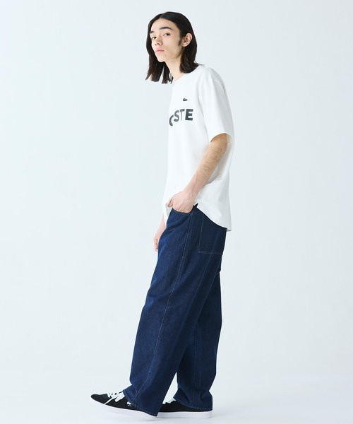 LACOSTE(ラコステ)の「ヘビーウェイトブランドネーム ラバープリント ロゴ半袖Tシャツ(Tシャツ/カットソー・メンズ・ブラック/ネイビー/オフホワイト/グレー/ダークブルー/キナリ/ダークアッシュ・5/2/4/3)」の13枚目の写真