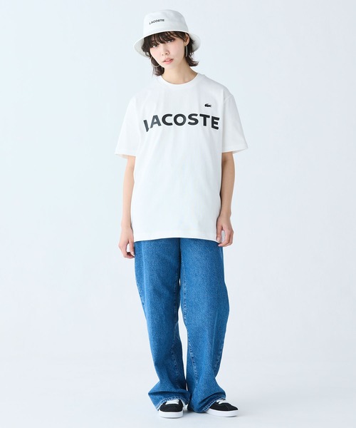 LACOSTE(ラコステ)の「ヘビーウェイトブランドネーム ラバープリント ロゴ半袖Tシャツ(Tシャツ/カットソー・メンズ・ブラック/ネイビー/オフホワイト/グレー/ダークブルー/キナリ/ダークアッシュ・5/2/4/3)」の9枚目の写真