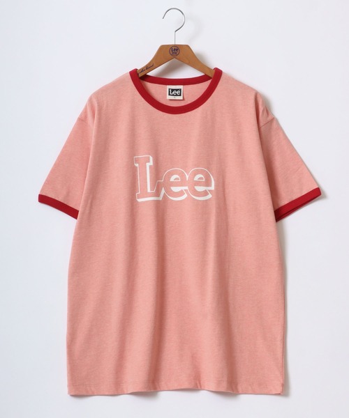 Lee（リー）の「Lee/リー RINGER S/S TEE/オーバーサイズ カラー杢 ロゴ リンガー 半袖Tシャツ/レディース メンズ（Tシャツ/カットソー・メンズ・レッド/グリーン/オートミール/イエロー/ブルー・M/L/XL）」の10枚目の写真