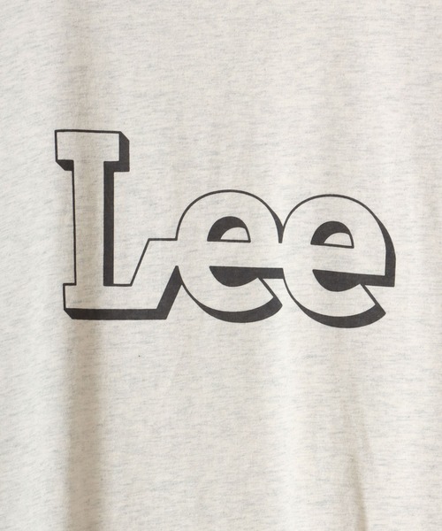 Lee（リー）の「Lee/リー RINGER S/S TEE/オーバーサイズ カラー杢 ロゴ リンガー 半袖Tシャツ/レディース メンズ（Tシャツ/カットソー・メンズ・レッド/グリーン/オートミール/イエロー/ブルー・M/L/XL）」の13枚目の写真