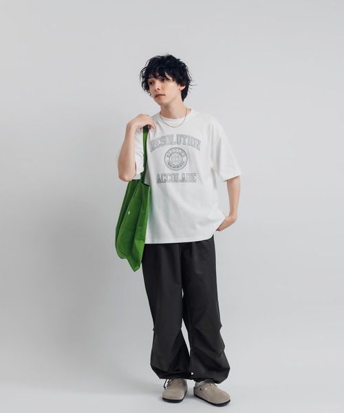 MUHET（ミュエータ）の「ポケット付きトートバッグ（トートバッグ・レディース・アイボリー/イエロー/ネイビー/グリーン・FREE）」の14枚目の写真