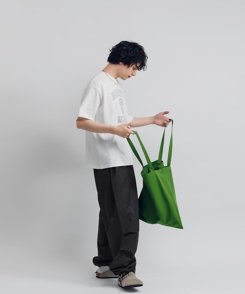 MUHET（ミュエータ）の「ポケット付きトートバッグ（トートバッグ・レディース・アイボリー/イエロー/ネイビー/グリーン・FREE）」の16枚目の写真