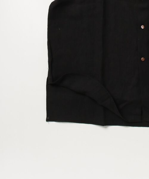 BALLAST ARK（バラストアーク）の「BALLAST ARK / バラストアーク：FRENCH LINEN SHIRTS：BA07-SH001[AST]（Tシャツ/カットソー・メンズ・ブラック/ブラウン系その他・M/L）」の4枚目の写真