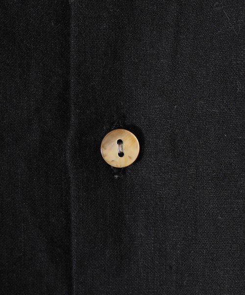 BALLAST ARK（バラストアーク）の「BALLAST ARK / バラストアーク：FRENCH LINEN SHIRTS：BA07-SH001[AST]（Tシャツ/カットソー・メンズ・ブラック/ブラウン系その他・M/L）」の17枚目の写真