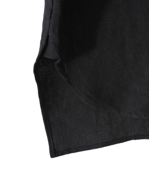 BALLAST ARK（バラストアーク）の「BALLAST ARK / バラストアーク：FRENCH LINEN SHIRTS：BA07-SH001[AST]（Tシャツ/カットソー・メンズ・ブラック/ブラウン系その他・M/L）」の18枚目の写真