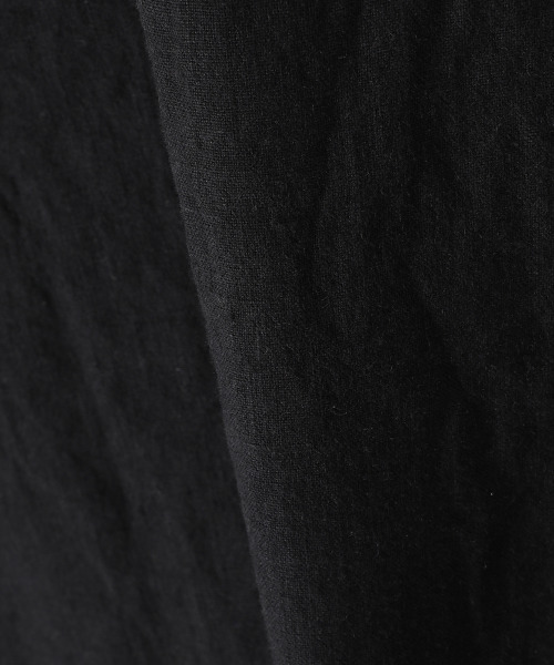 BALLAST ARK（バラストアーク）の「BALLAST ARK / バラストアーク：FRENCH LINEN SHIRTS：BA07-SH001[AST]（Tシャツ/カットソー・メンズ・ブラック/ブラウン系その他・M/L）」の19枚目の写真