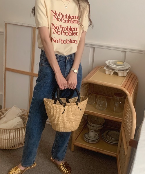 Vipoa（ヴィポア）の「No Problemo logo summer knit（ニット/セーター・レディース・ホワイト系その他/アイボリー/ブラック/グレー・FREE）」の19枚目の写真