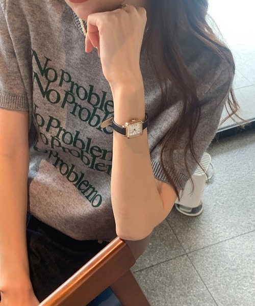 Vipoa（ヴィポア）の「No Problemo logo summer knit（ニット/セーター・レディース・ホワイト系その他/アイボリー/ブラック/グレー・FREE）」の22枚目の写真