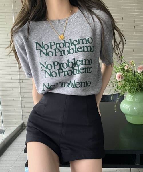 Vipoa（ヴィポア）の「No Problemo logo summer knit（ニット/セーター・レディース・ホワイト系その他/アイボリー/ブラック/グレー・FREE）」の10枚目の写真