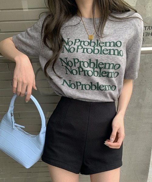 Vipoa（ヴィポア）の「No Problemo logo summer knit（ニット/セーター・レディース・ホワイト系その他/アイボリー/ブラック/グレー・FREE）」の11枚目の写真