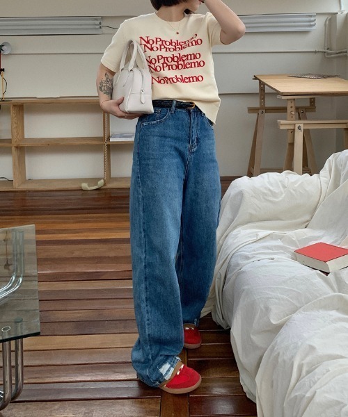 Vipoa（ヴィポア）の「No Problemo logo summer knit（ニット/セーター・レディース・ホワイト系その他/アイボリー/ブラック/グレー・FREE）」の7枚目の写真