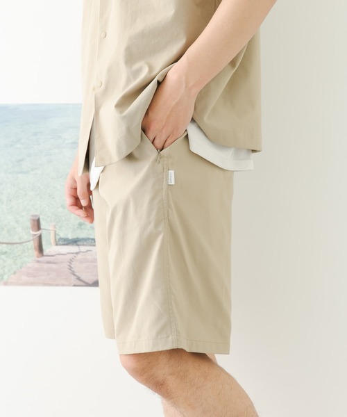 FORK&SPOON(フォークアンドスプーン)の「『セットアップ対応』 FORK&SPOON add fabrics バギーズショーツ(その他パンツ・メンズ・ブラック/ベージュ・4/5)」の2枚目の写真