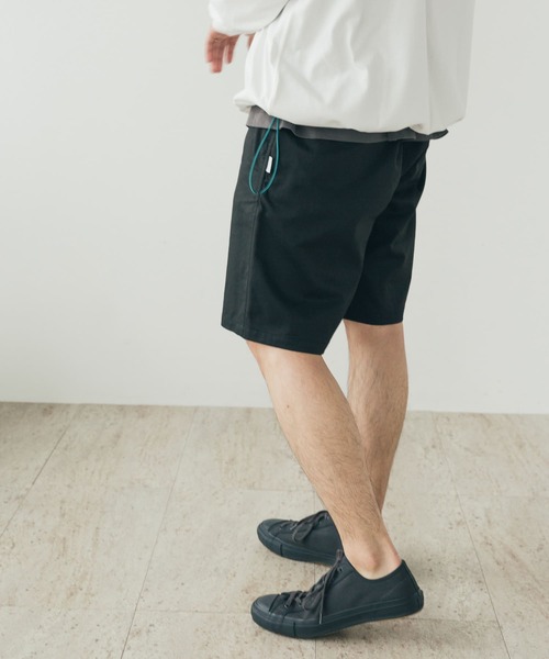 FORK&SPOON(フォークアンドスプーン)の「『セットアップ対応』 FORK&SPOON add fabrics バギーズショーツ(その他パンツ・メンズ・ブラック/ベージュ・4/5)」の8枚目の写真
