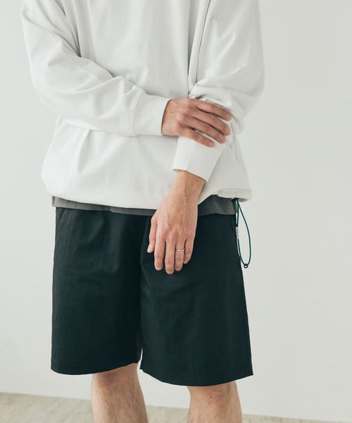 FORK&SPOON(フォークアンドスプーン)の「『セットアップ対応』 FORK&SPOON add fabrics バギーズショーツ(その他パンツ・メンズ・ブラック/ベージュ・4/5)」の9枚目の写真