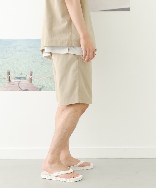 FORK&SPOON(フォークアンドスプーン)の「『セットアップ対応』 FORK&SPOON add fabrics バギーズショーツ(その他パンツ・メンズ・ブラック/ベージュ・4/5)」の15枚目の写真