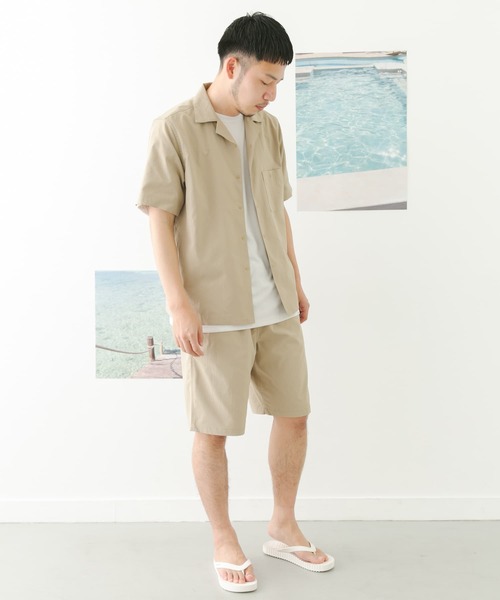 FORK&SPOON(フォークアンドスプーン)の「『セットアップ対応』 FORK&SPOON add fabrics バギーズショーツ(その他パンツ・メンズ・ブラック/ベージュ・4/5)」の18枚目の写真