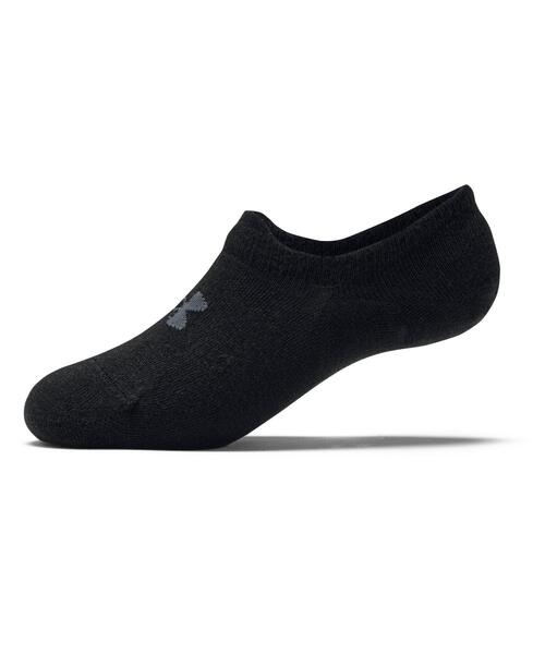 UNDER ARMOUR（アンダーアーマー）の「UAエッセンシャル ウルトラロー タブ ソックス （3足セット）（トレーニング/メンズ/レディース）（ソックス/靴下・レディース・ブラック系その他・L/M）」の2枚目の写真