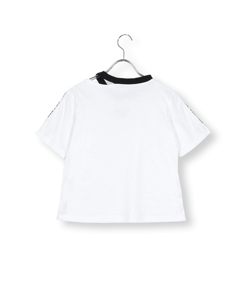 ZIDDY(ジディ)の「ZIDDY/ネックカット推しカラーTシャツ(130~160cm)(Tシャツ/カットソー・キッズ・ブラック/ホワイト/パープル/ブルー・150/140/160/130)」の14枚目の写真
