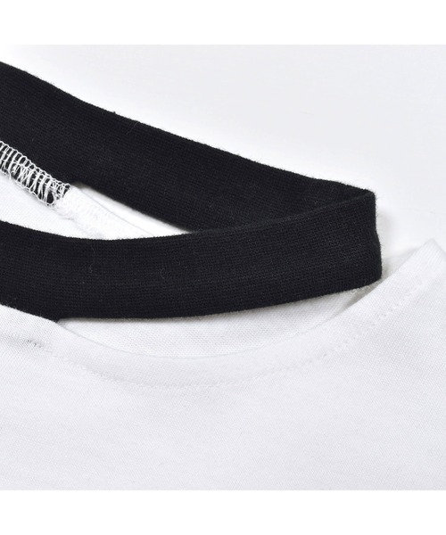 ZIDDY(ジディ)の「ZIDDY/ネックカット推しカラーTシャツ(130~160cm)(Tシャツ/カットソー・キッズ・ブラック/ホワイト/パープル/ブルー・150/140/160/130)」の15枚目の写真