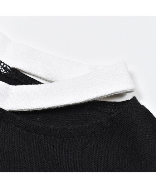 ZIDDY(ジディ)の「ZIDDY/ネックカット推しカラーTシャツ(130~160cm)(Tシャツ/カットソー・キッズ・ブラック/ホワイト/パープル/ブルー・150/140/160/130)」の21枚目の写真