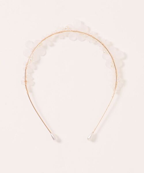 Catherine Cottage（キャサリンコテージ）の「フラワービーズカチューシャ（カチューシャ・キッズ・ホワイト・FREE）」の8枚目の写真