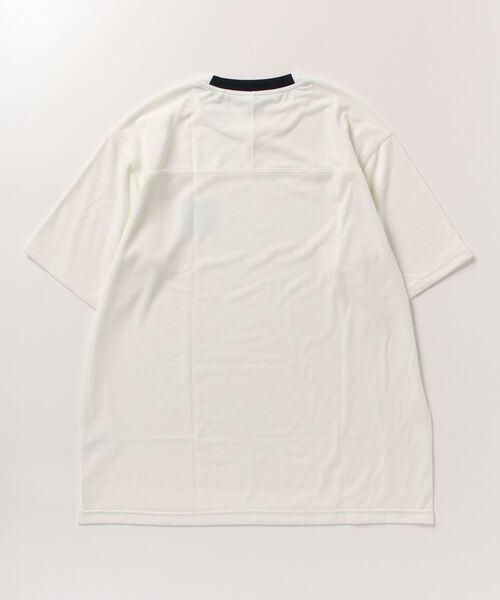 Go to by mizuno(ゴートゥーバイミズノ)の「リサイクルポリエステルロゴプリントTシャツ(Tシャツ/カットソー・メンズ・グリーン/オフホワイト/ネイビー・L/M/XL)」の11枚目の写真