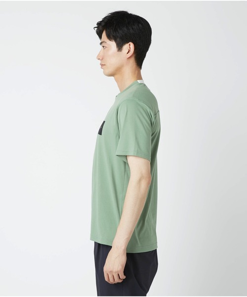Go to by mizuno(ゴートゥーバイミズノ)の「リサイクルポリエステルロゴプリントTシャツ(Tシャツ/カットソー・メンズ・グリーン/オフホワイト/ネイビー・L/M/XL)」の5枚目の写真