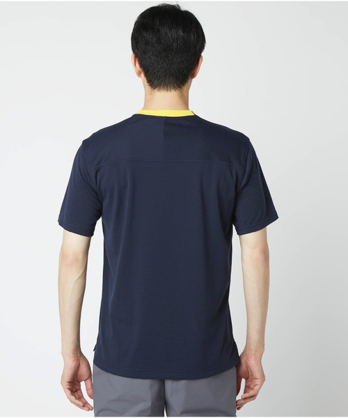 Go to by mizuno(ゴートゥーバイミズノ)の「リサイクルポリエステルロゴプリントTシャツ(Tシャツ/カットソー・メンズ・グリーン/オフホワイト/ネイビー・L/M/XL)」の9枚目の写真