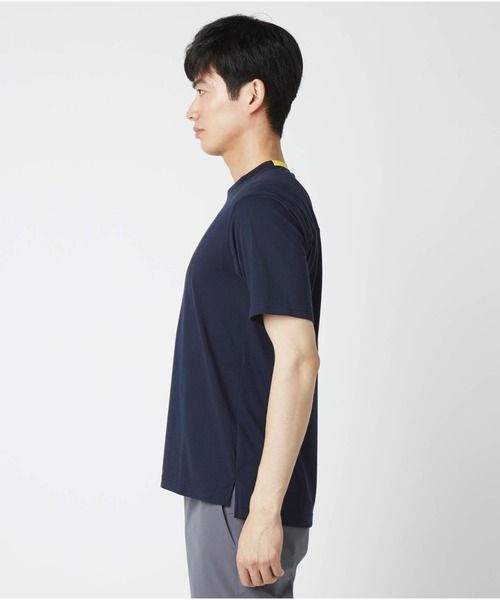 Go to by mizuno(ゴートゥーバイミズノ)の「リサイクルポリエステルロゴプリントTシャツ(Tシャツ/カットソー・メンズ・グリーン/オフホワイト/ネイビー・L/M/XL)」の8枚目の写真