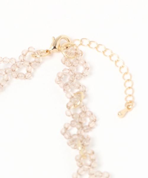 GLOBAL WORK（グローバルワーク）の「編みビーズネックレス/904654