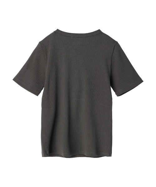 AMERICAN HOLIC（アメリカンホリック）の「抗菌防臭針抜きリブカットプルオーバー（Tシャツ/カットソー・レディース・ブラウン/ブラック/チャコールグレー/オフホワイト・L/M）」の9枚目の写真