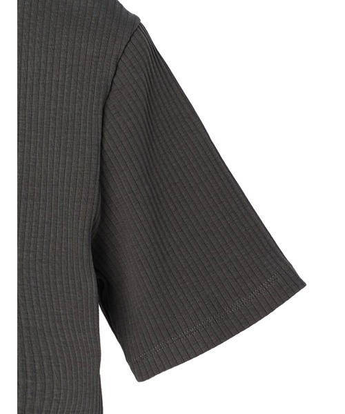 AMERICAN HOLIC（アメリカンホリック）の「抗菌防臭針抜きリブカットプルオーバー（Tシャツ/カットソー・レディース・ブラウン/ブラック/チャコールグレー/オフホワイト・L/M）」の12枚目の写真