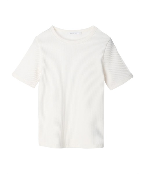 AMERICAN HOLIC（アメリカンホリック）の「抗菌防臭針抜きリブカットプルオーバー（Tシャツ/カットソー・レディース・ブラウン/ブラック/チャコールグレー/オフホワイト・L/M）」の20枚目の写真