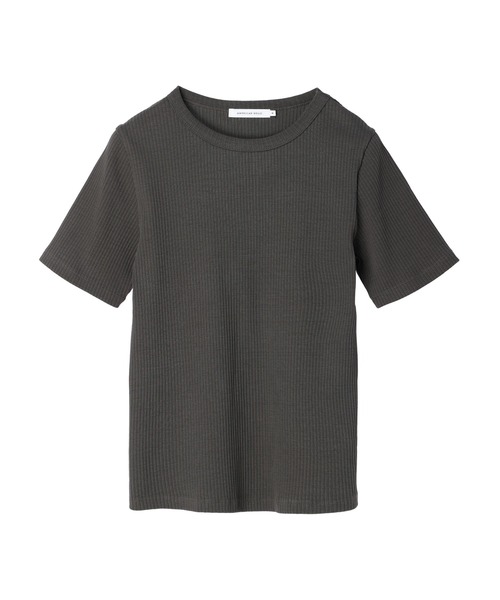 AMERICAN HOLIC（アメリカンホリック）の「抗菌防臭針抜きリブカットプルオーバー（Tシャツ/カットソー・レディース・ブラウン/ブラック/チャコールグレー/オフホワイト・L/M）」の16枚目の写真