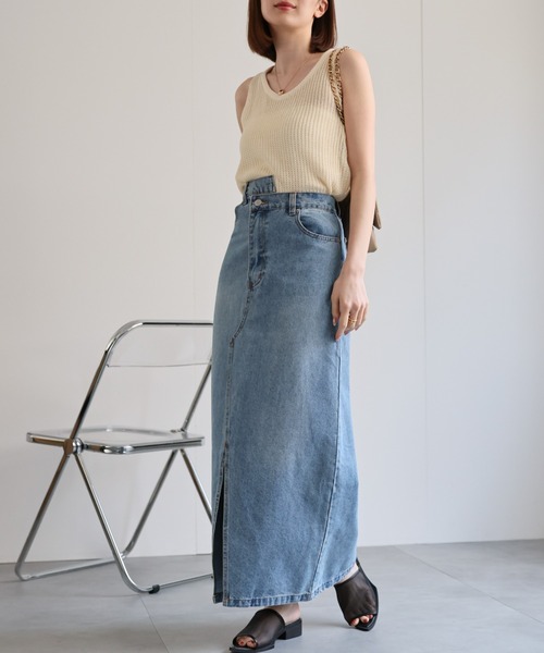 sakishimatokyo(サキシマトーキョー)の「透かし編みニットベスト/サマーニット(ニット/セーター・レディース・ホワイト×ブラック/ブラック×ホワイト/オフホワイト/ブラック/ネイビー/ベージュ/ホワイト系その他/ブラック系その他/キャメル・FREE)」の22枚目の写真