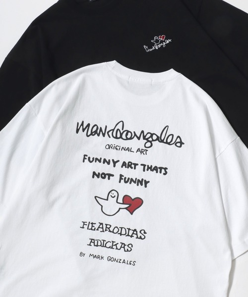 Mark Gonzales(マーク・ゴンザレス)の「MARK GONZALES ARTWORK COLLECTION/マークゴンザレス 別注 オーバーサイズ ストリート バックプリント 半袖Tシャツ/レディース メンズ(Tシャツ/カットソー・メンズ・ホワイト/ミント/ホワイト系その他2/ブラック系その他2/ホワイト系その他/ブラック系その他/ブルー/ベージュ/ブラック/ブラック系その他5/ブラック系その他3/ブラック系その他4/ホワイト系その他5/ホワイト系その他3/ホワイト系その他4/ブラック系その他6/ブラック系その他7/ホワイト系その他6/ホワイト系その他7/ブラック系1/ブラック系3/ブラック系2/ホワイト系3/ホワイト系1/ホワイト系2・M/L/XL)」の8枚目の写真