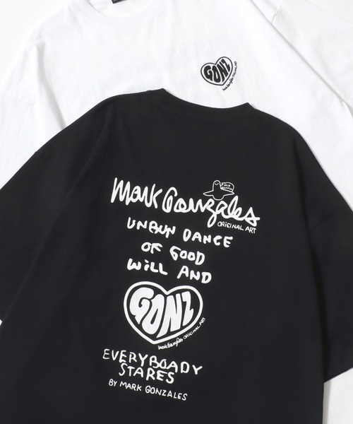 Mark Gonzales(マーク・ゴンザレス)の「MARK GONZALES ARTWORK COLLECTION/マークゴンザレス 別注 オーバーサイズ ストリート バックプリント 半袖Tシャツ/レディース メンズ(Tシャツ/カットソー・メンズ・ホワイト/ミント/ホワイト系その他2/ブラック系その他2/ホワイト系その他/ブラック系その他/ブルー/ベージュ/ブラック/ブラック系その他5/ブラック系その他3/ブラック系その他4/ホワイト系その他5/ホワイト系その他3/ホワイト系その他4/ブラック系その他6/ブラック系その他7/ホワイト系その他6/ホワイト系その他7/ブラック系1/ブラック系3/ブラック系2/ホワイト系3/ホワイト系1/ホワイト系2・M/L/XL)」の19枚目の写真
