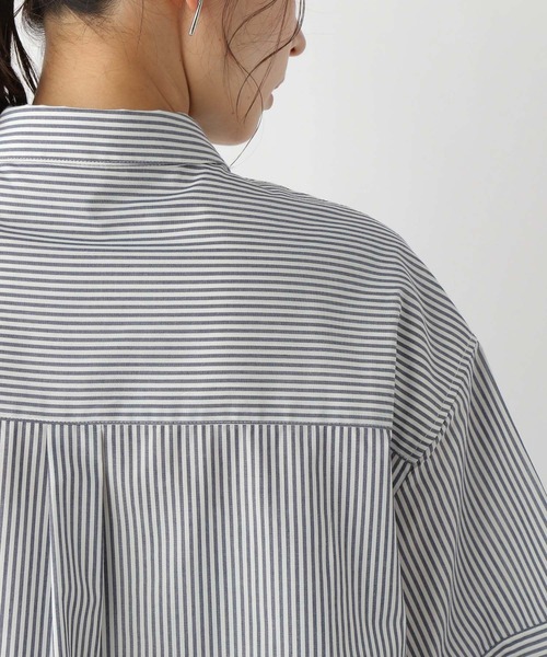 LEPSIM（レプシィム）の「刺繍ストライプBIGシャツ 906292（シャツ